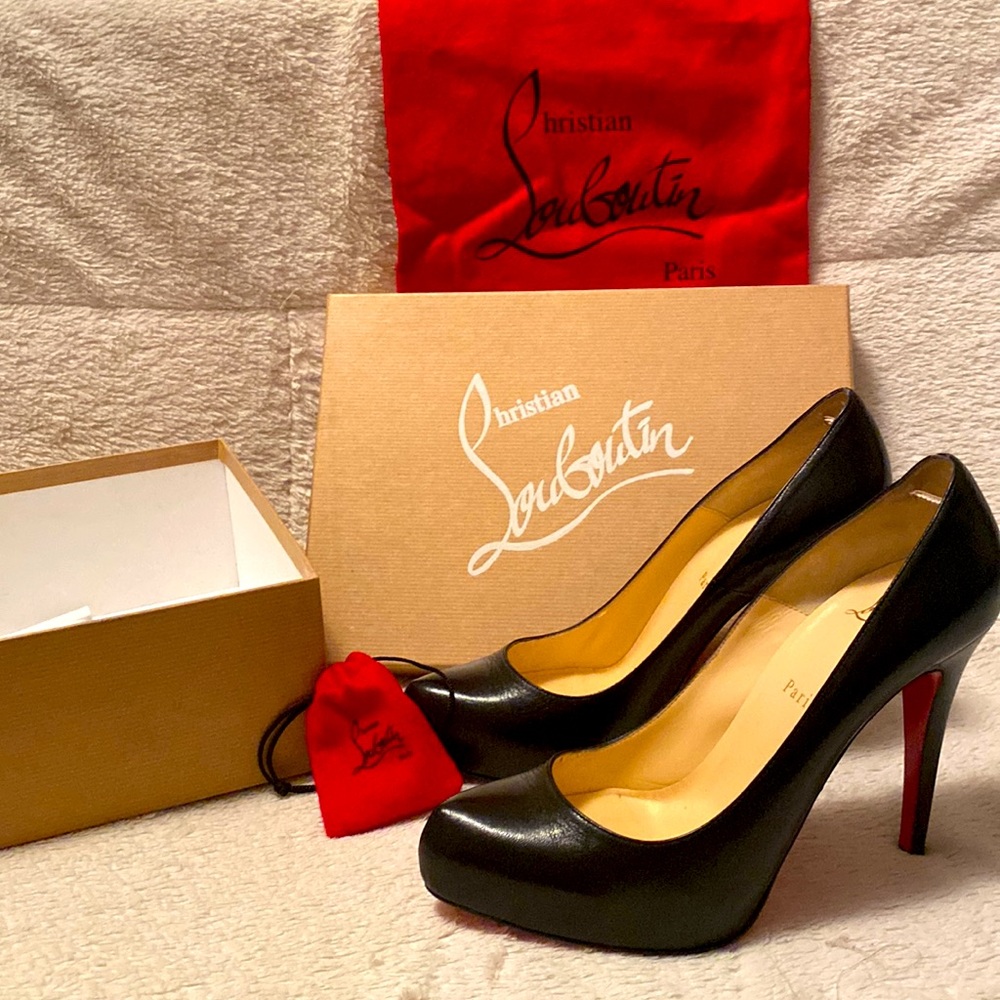 Christian Louboutin Rolando hidden platform heels.  Womens Size US 9.